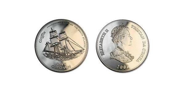 1 Krone Tristan da Cunha (archipel) Cuivre/Nickel Elizabeth II (1926-2022)