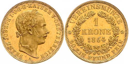 1 Krone Austrian Empire (1804-1867) Gold 