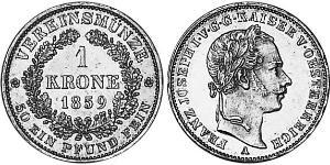 1 Krone Kaisertum Österreich (1804-1867) Gold 