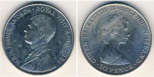 1 Krone Ascension Kupfer/Nickel Elizabeth II (1926-2022)