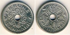 1 Krone Dänemark Kupfer/Nickel 