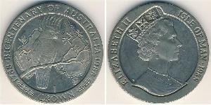 1 Krone Isle of Man Kupfer/Nickel Elizabeth II (1926-2022)