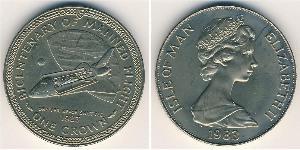 1 Krone Isle of Man Kupfer/Nickel 