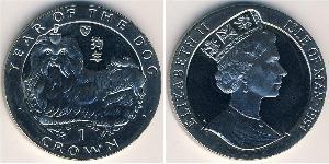 1 Krone Isle of Man Kupfer/Nickel 
