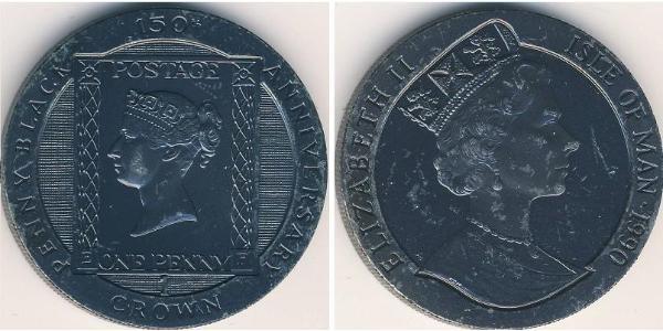 1 Krone Isle of Man Kupfer/Nickel 