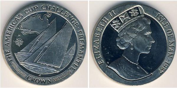 1 Krone Isle of Man Kupfer/Nickel Elizabeth II (1926-2022)