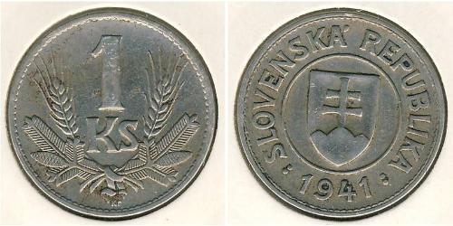 1 Krone Slowakei Kupfer/Nickel 