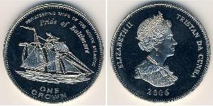 1 Krone Tristan da Cunha Kupfer/Nickel Elizabeth II (1926-2022)