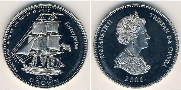1 Krone Tristan da Cunha Kupfer/Nickel 