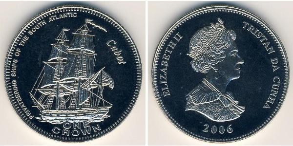 1 Krone Tristan da Cunha Kupfer/Nickel Elizabeth II (1926-2022)