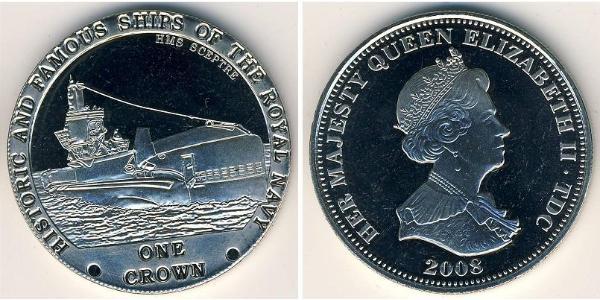 1 Krone Tristan da Cunha Kupfer/Nickel Elizabeth II (1926-2022)