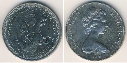 1 Krone Isla de Man Níquel/Cobre Isabel II (1926-2022)