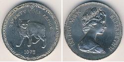 1 Krone Isla de Man Níquel/Cobre 