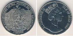 1 Krone Isla de Man Níquel/Cobre 