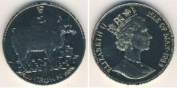1 Krone Isla de Man Níquel/Cobre Isabel II (1926-2022)