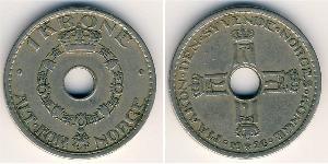 1 Krone Noruega Níquel/Cobre 