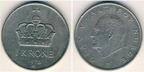 1 Krone Noruega Níquel/Cobre 