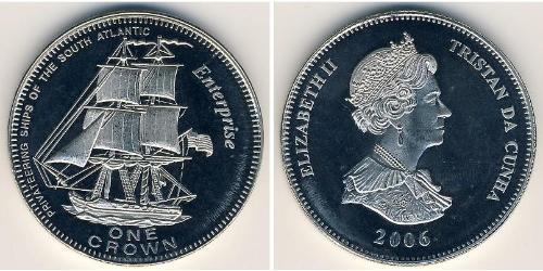 1 Krone Tristán de Acuña Níquel/Cobre 