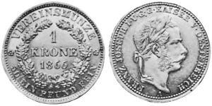 1 Krone Imperio austríaco (1804-1867) Oro 