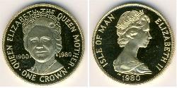 1 Krone Isla de Man Oro 