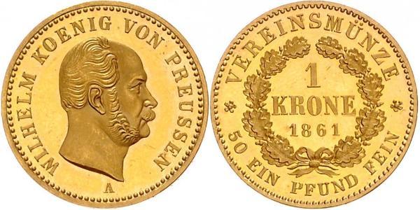 1 Krone Regno di Prussia (1701-1918) Oro Wilhelm I, German Emperor (1797-1888)