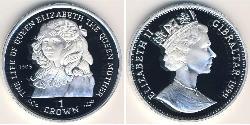 1 Krone Gibraltar Plata 