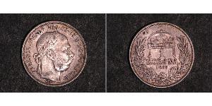 1 Krone Imperio austrohúngaro (1867-1918) Plata Franz Joseph I (1830 - 1916)