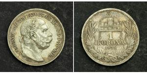 1 Krone Imperio austrohúngaro (1867-1918) Plata Franz Joseph I (1830 - 1916)