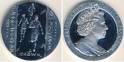 1 Krone Isla de Man Plata 