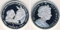 1 Krone Isla de Man Plata 