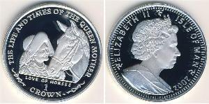 1 Krone Isla de Man Plata 