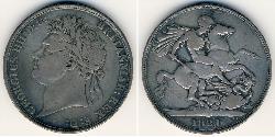 1 Krone Reino Unido Plata 