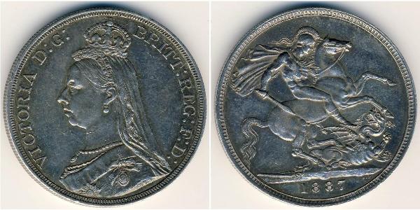 1 Krone Reino Unido Plata 