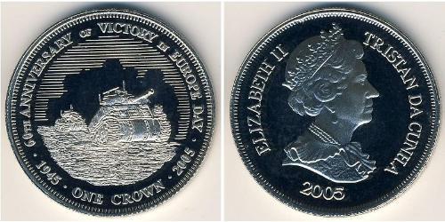 1 Krone Tristan da Cunha Rame 