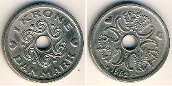1 Krone Danimarca Rame/Nichel 