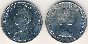 1 Krone Isola di Ascensione Rame/Nichel Elisabetta II (1926-2022)
