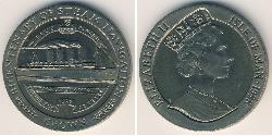 1 Krone Isola di Man Rame/Nichel Elisabetta II (1926-2022)
