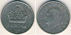 1 Krone Norvegia Rame/Nichel 