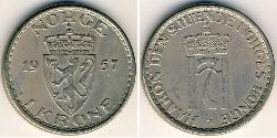 1 Krone Norvegia Rame/Nichel 