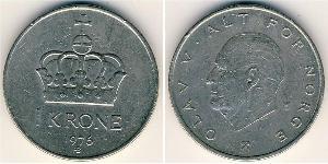 1 Krone Norvegia Rame/Nichel 