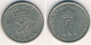 1 Krone Norvegia Rame/Nichel 