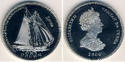 1 Krone Tristan da Cunha Rame/Nichel Elisabetta II (1926-2022)