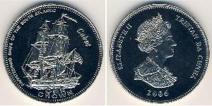1 Krone Tristan da Cunha Rame/Nichel Elisabetta II (1926-2022)