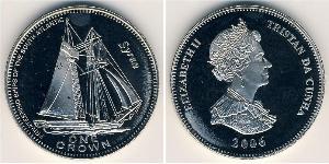 1 Krone Tristan da Cunha Rame/Nichel Elisabetta II (1926-2022)