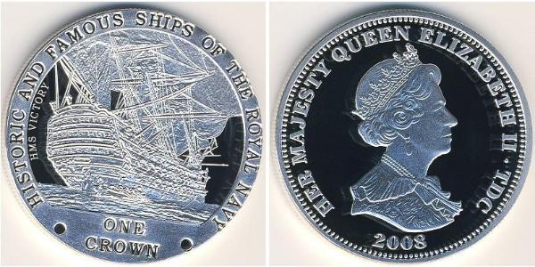 1 Krone Tristan da Cunha Rame/Nichel Elisabetta II (1926-2022)