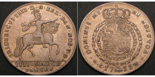 1 Krone Dänemark Silber 