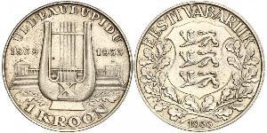 1 Krone Estonia (Republic) Silber 