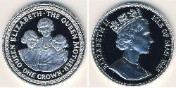 1 Krone Isle of Man Silber Elizabeth II (1926-2022)