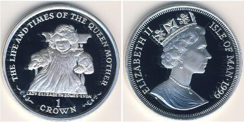 1 Krone Isle of Man Silber Elizabeth II (1926-2022)