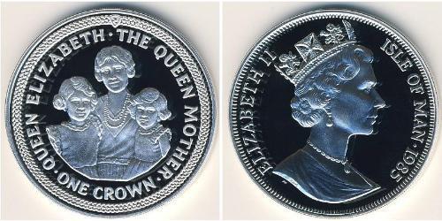 1 Krone Isle of Man Silber Elizabeth II (1926-2022)